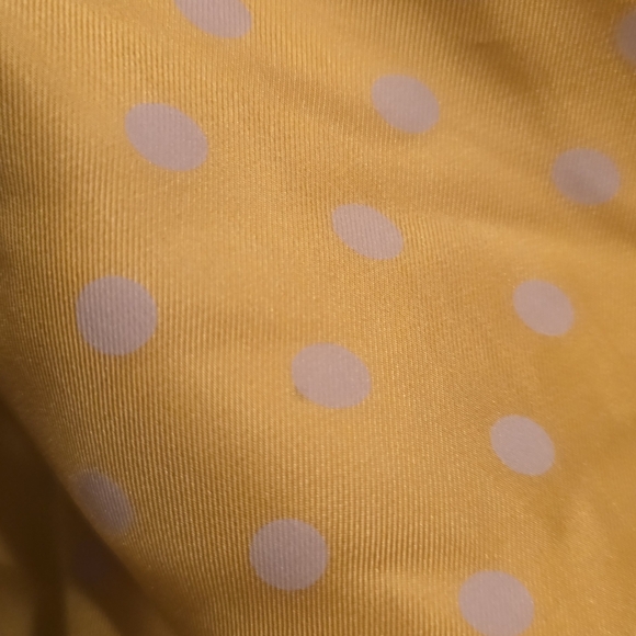 Yellow Polka Dot Vintage Women's Dress - Picture 9 of 12